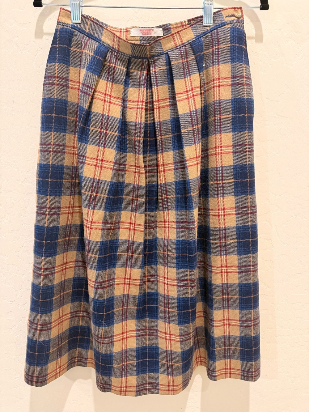 Vintage 80s Pendleton Vintage Plaid Wool Skirt